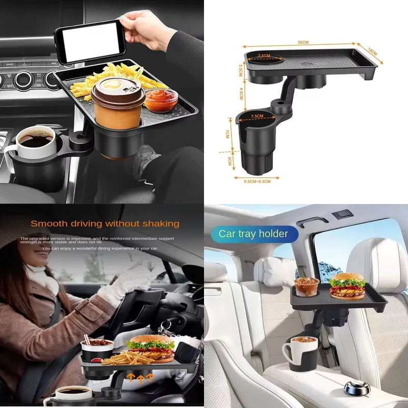 Food Drink Snacks - Car Cup Holder Expander Multi-Function Drink