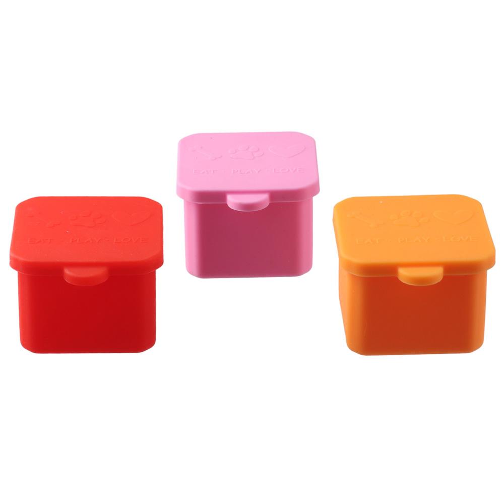 Food Snacks Distribution - 1/3pcs Reusable Silicone Food Distribution Box