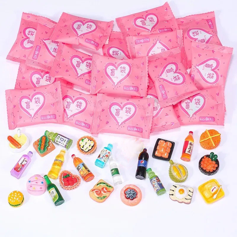 Food Drink Snacks - -Random Style Bag Miniature Food Toy