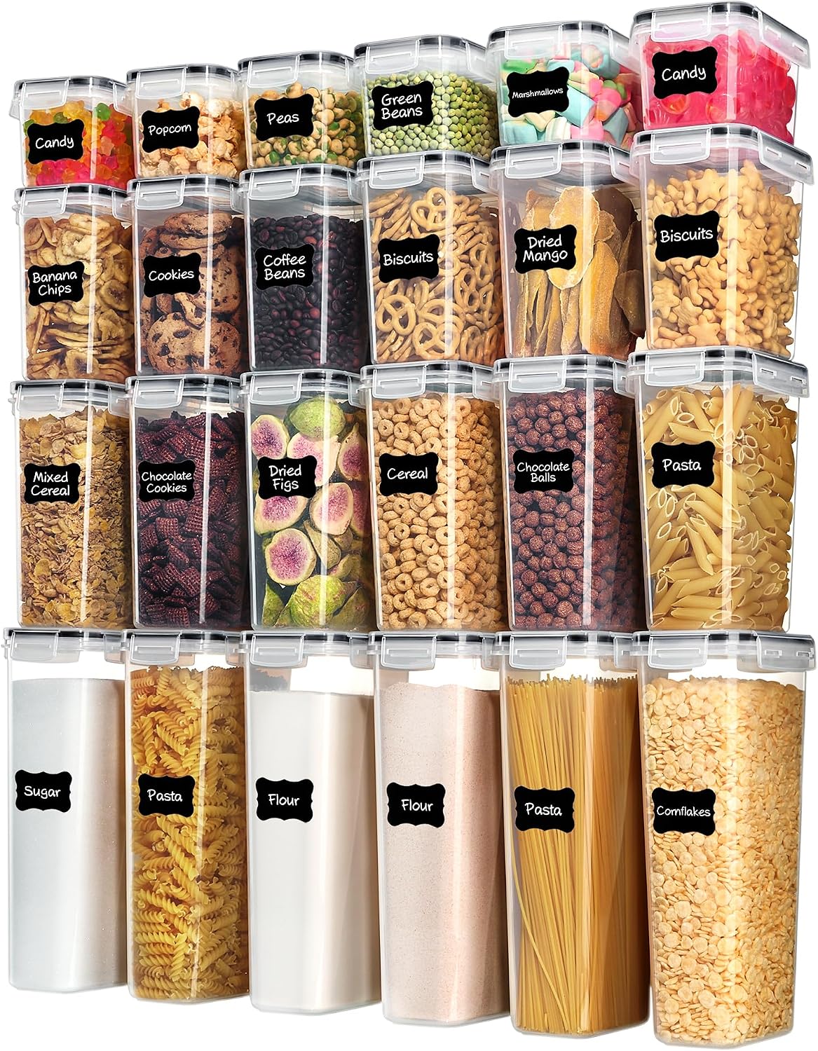 Vtopmart Airtight Food Storage - Snacks Food Labels 评论和价格