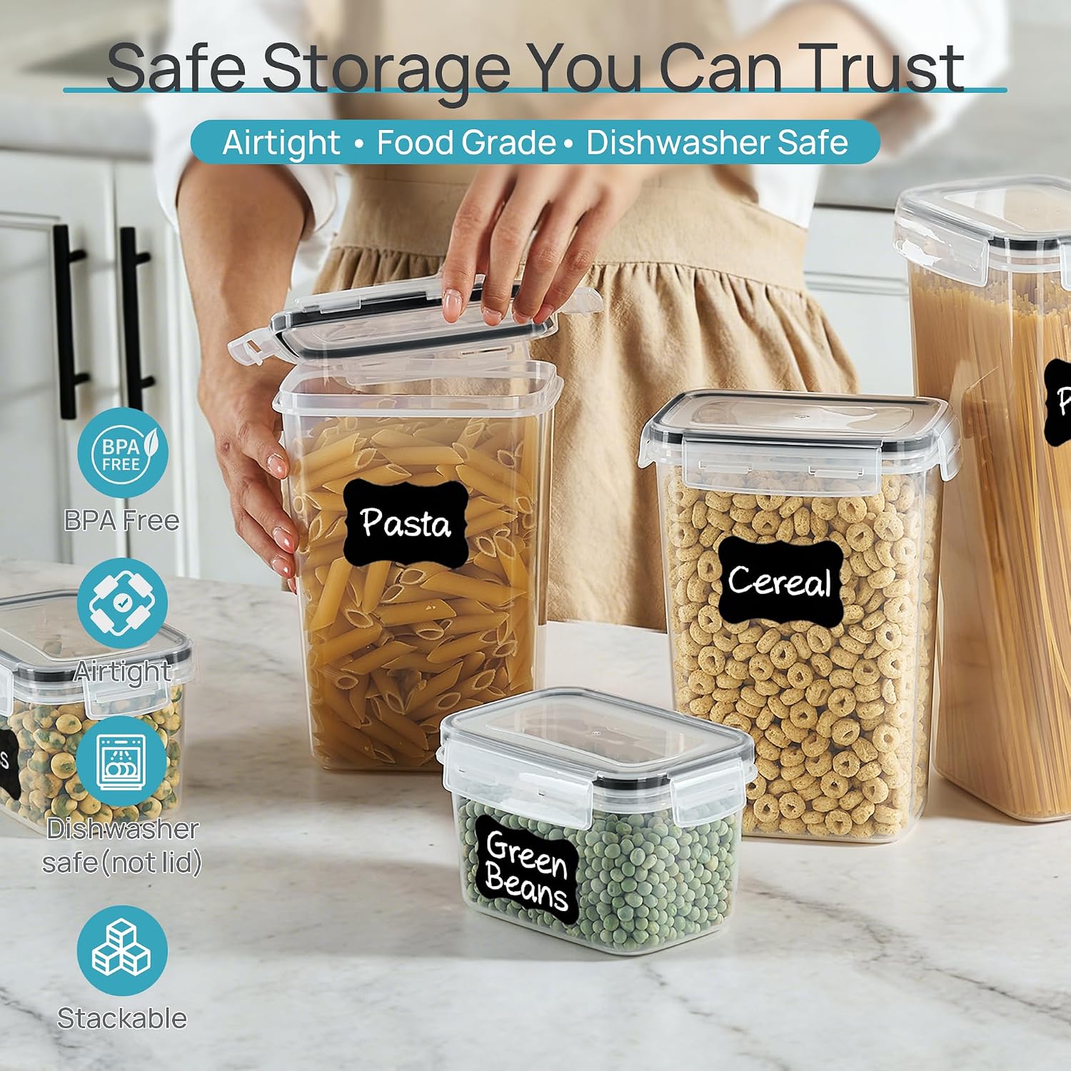Vtopmart Airtight Food Storage - Snacks Food Labels 评论和价格