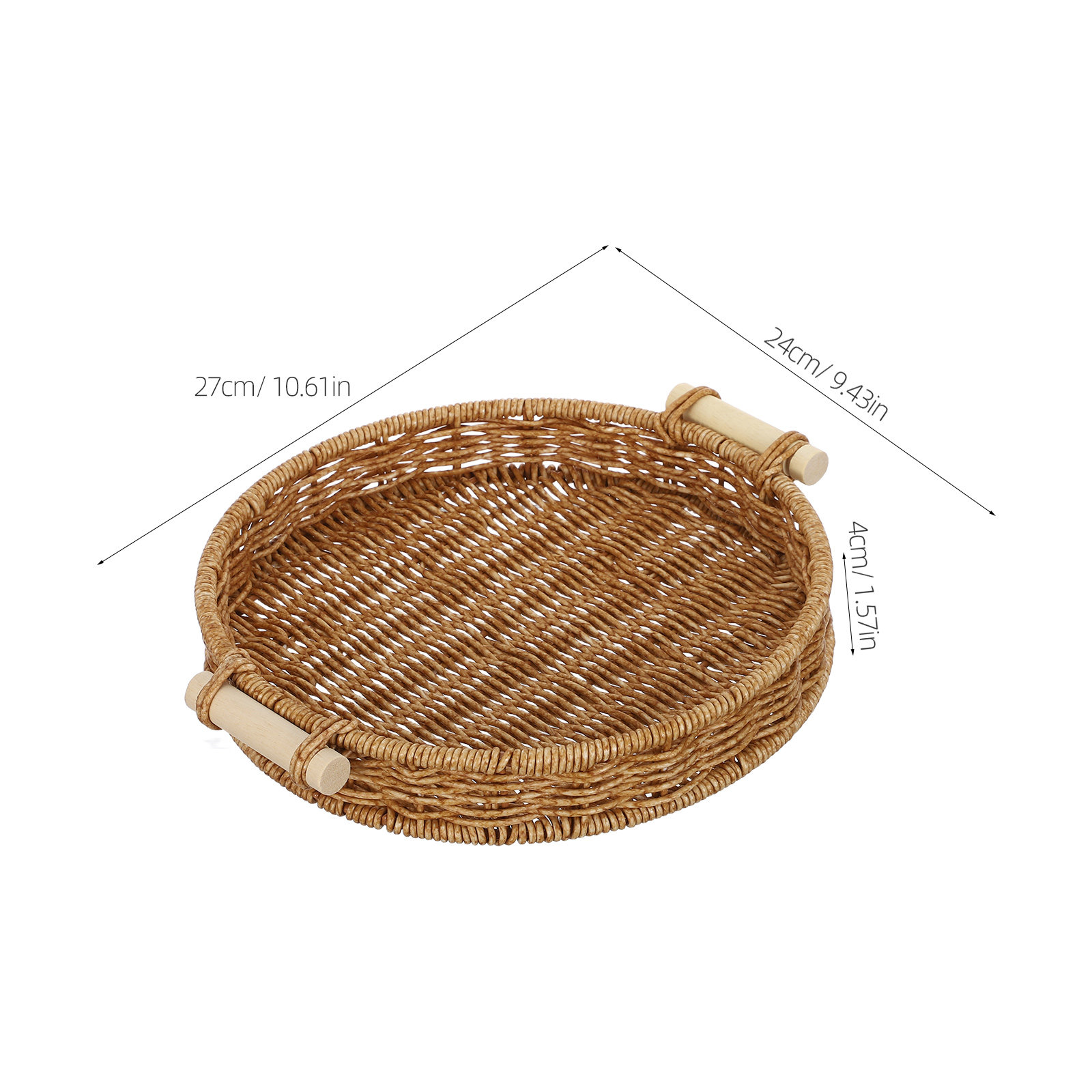 Imitation Rattan Bread Basket  - Food Drink Snacks 评论和价格