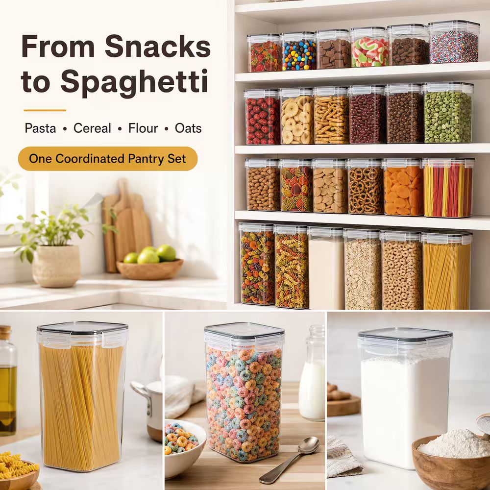 Airtight Food Storage Containe - Snacks Food Labels 评论和价格