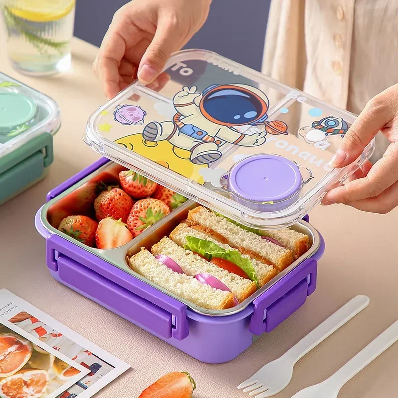 Unicorn Cartoon Bento Lunch Bo - Snacks Food Warmer 评论和价格