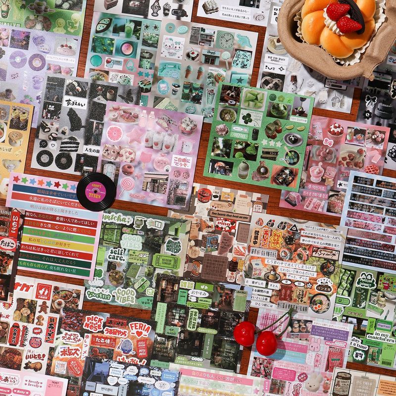30Pcs Aesthetic Vintage Food L - Snacks Food Labels 评论和价格