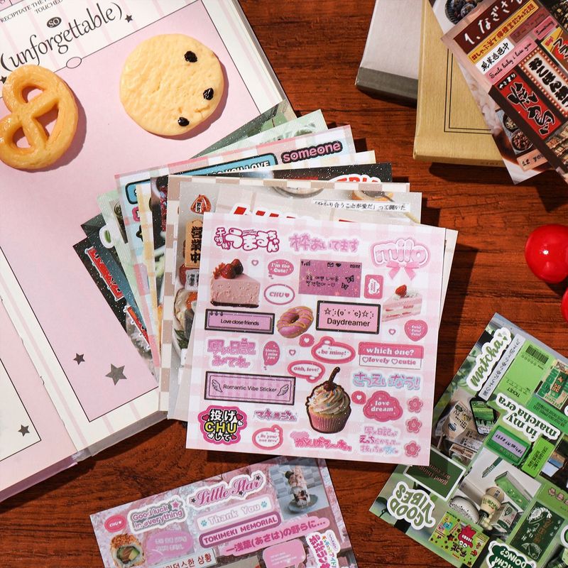 30Pcs Aesthetic Vintage Food L - Snacks Food Labels 评论和价格