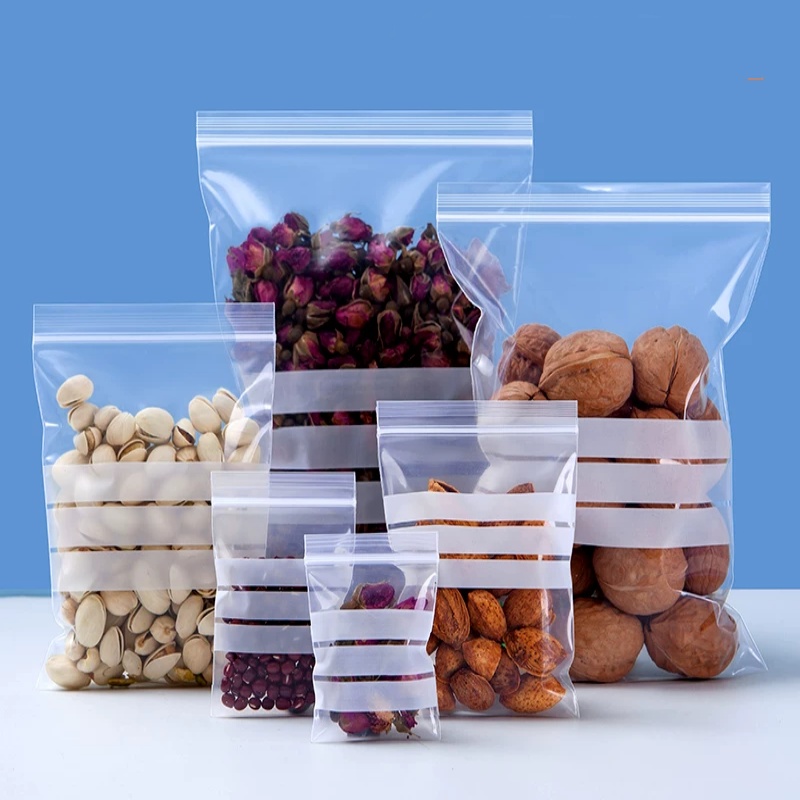 200PCS Clear PE Writing Ziploc - Snacks Food Labels 评论和价格