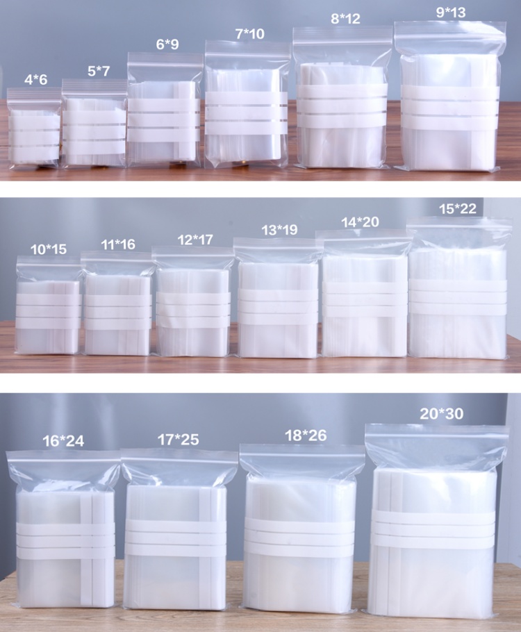 200PCS Clear PE Writing Ziploc - Snacks Food Labels 评论和价格