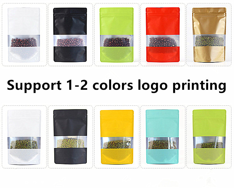 100PCS Foil Window Ziplock Bag - Xmas Food Snacks 评论和价格
