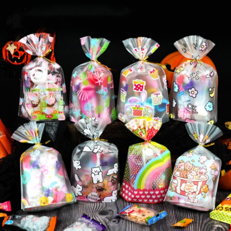 100PCS Bag With Ties Open Top  - Xmas Food Snacks 评论和价格