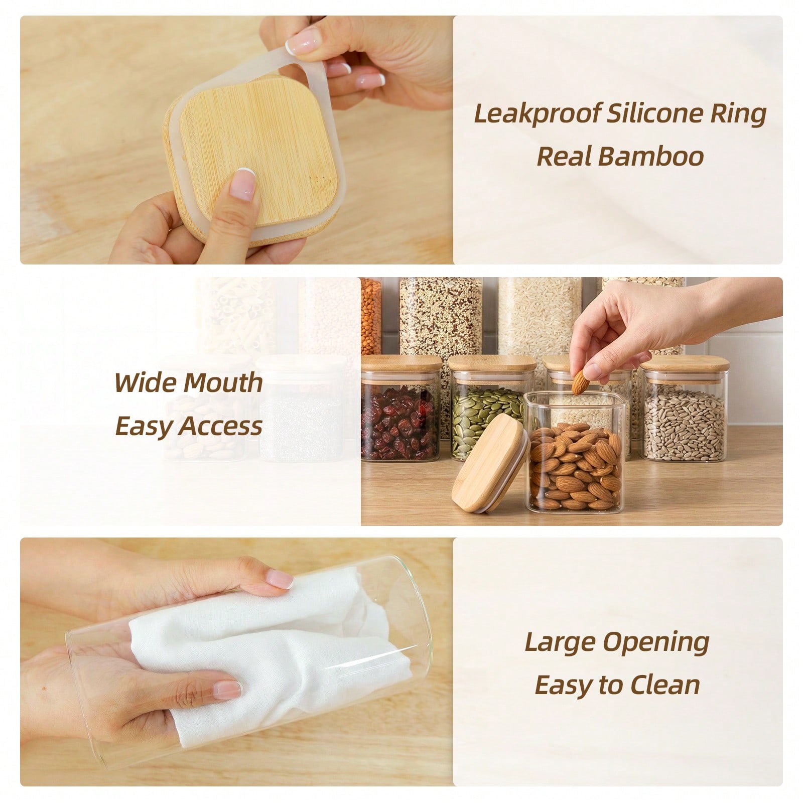 Glass Food Storage Containers  - Snacks Food Labels 评论和价格