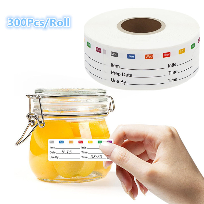 300Pcs/Roll Candy Storage Expi - Snacks Food Labels 评论和价格
