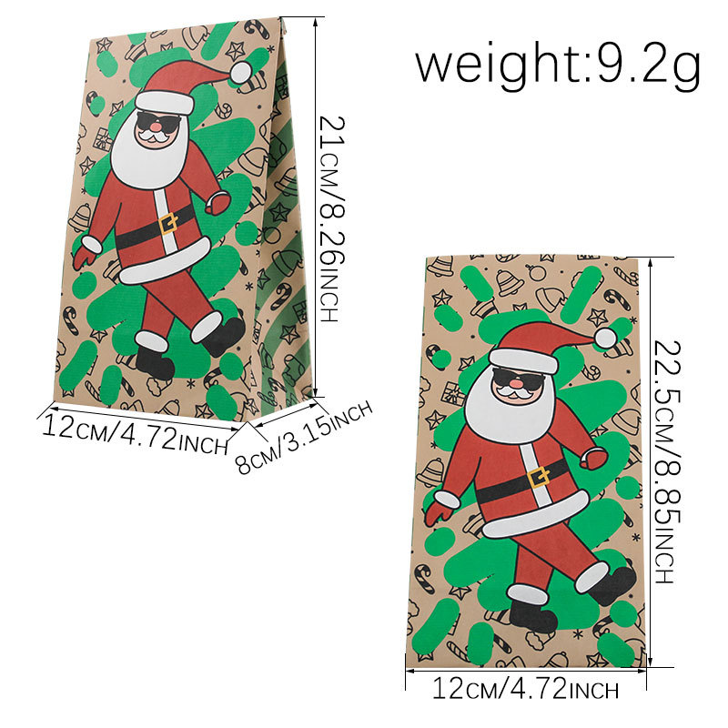 Christmas Paper Bags 24Pcs New - Xmas Food Snacks 评论和价格