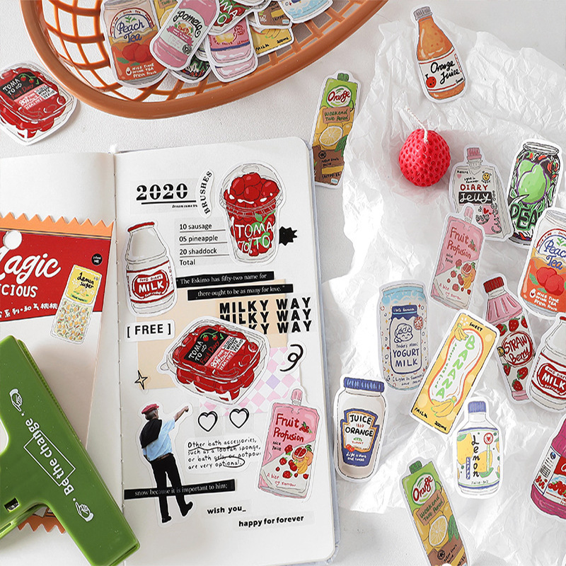 Cute Food Stickers Fast Food S - Snacks Food Labels 评论和价格