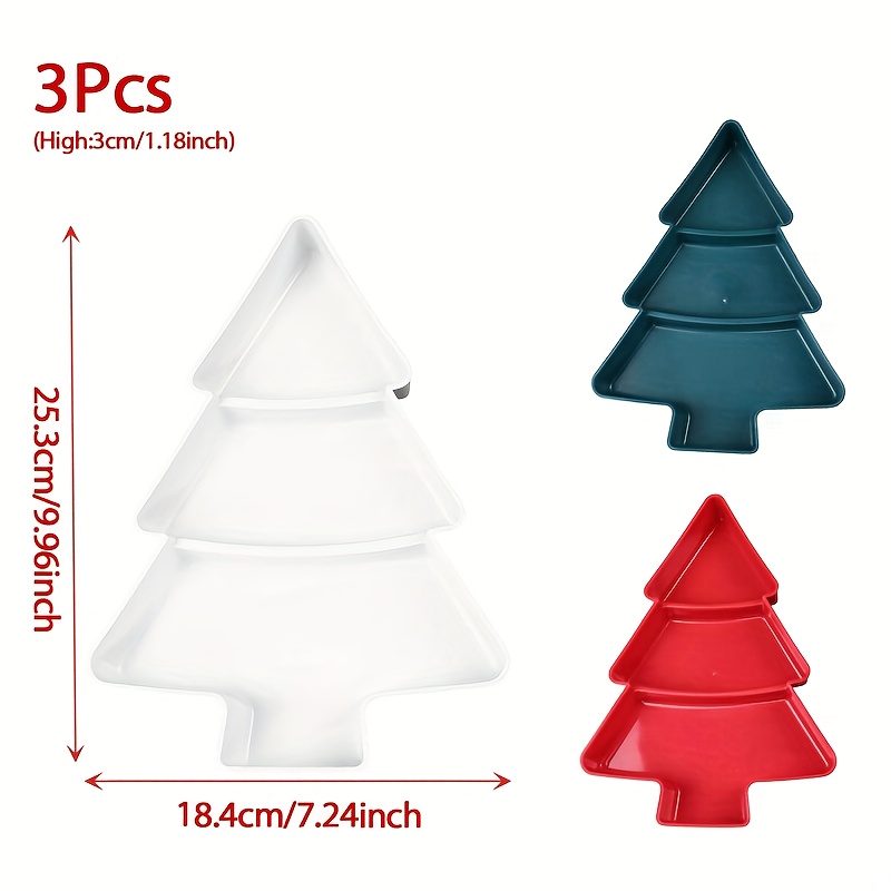 3Pcs Christmas Tree Food Decor - Xmas Food Snacks 评论和价格