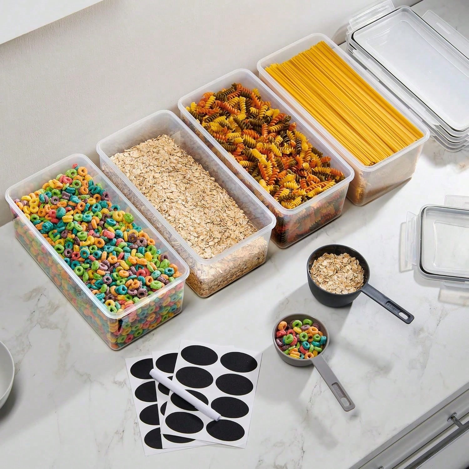 8PCS Airtight Food Storage Con - Snacks Food Labels 评论和价格